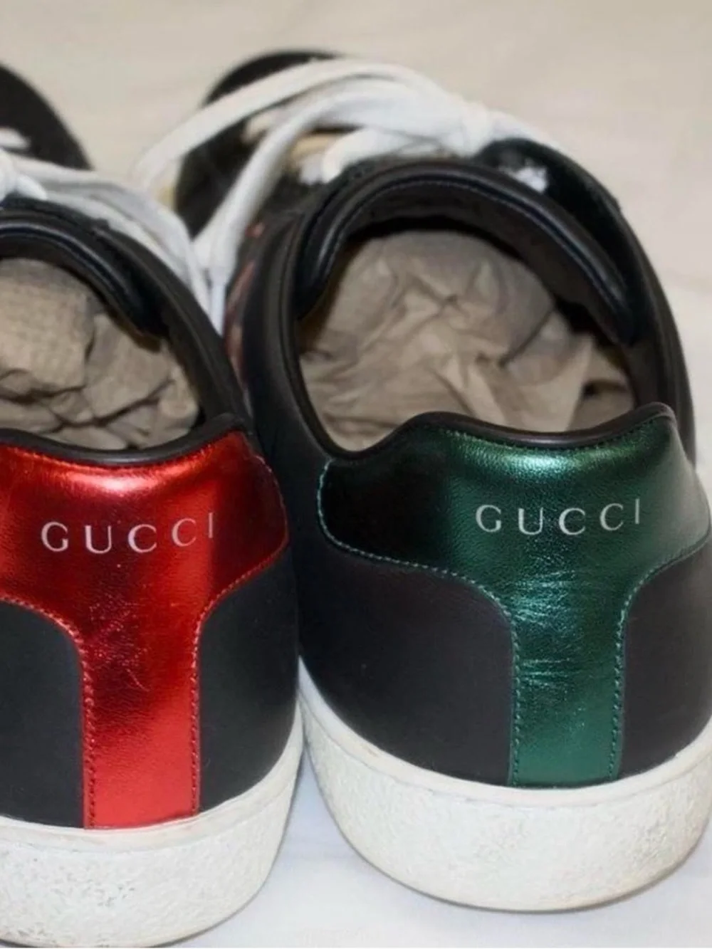 Gucci black leather